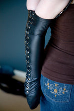 Load image into Gallery viewer, Black Gwendoline Lacing Armbinder / Monoglove